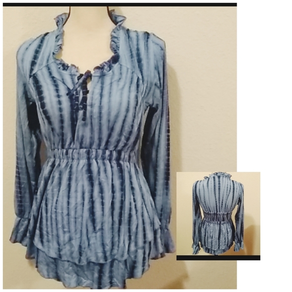 BOSTON PROPER PEASANT STYLE TOP - Picture 2 of 8